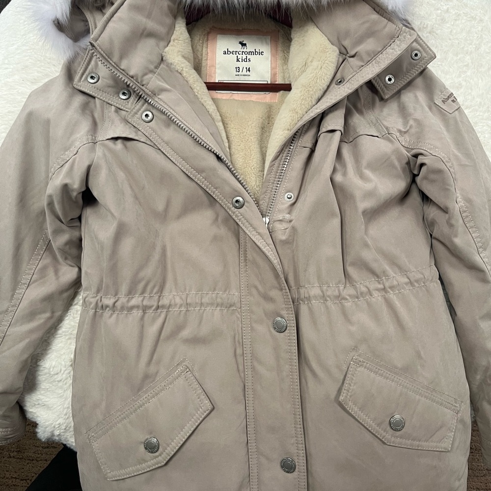 Abercrombie & Fitch Women's Beige Ski Jacket